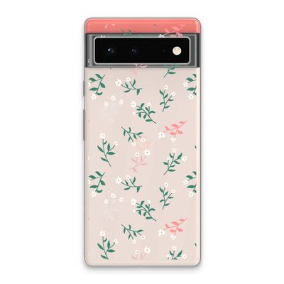 Small white flowers: Google Pixel 6 Transparant Hoesje