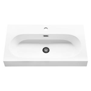 Differnz Somero wastafel 1 kraangat | wit | 60 cm