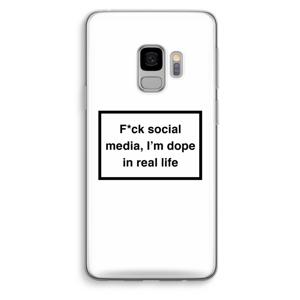 I'm dope: Samsung Galaxy S9 Transparant Hoesje