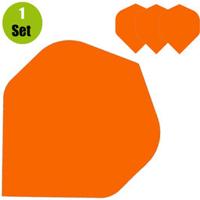 Lena Poly Plain Dartflights - Oranje