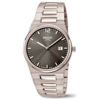 Boccia 3661-02 Horloge titanium zilverkleurig-grijs 39 mm - thumbnail