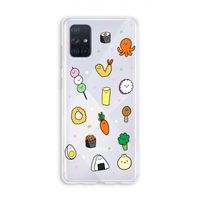 Happy bento friends: Galaxy A71 Transparant Hoesje