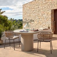 Kave Home Ronde Tuintafel 'Taimi' Ø110cm, kleur Grijs