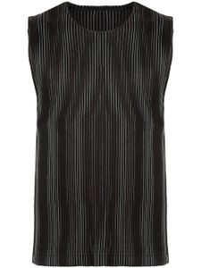 Homme Plissé Issey Miyake pleated tank top - Noir