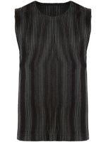 Homme Plissé Issey Miyake pleated tank top - Noir