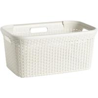 Wasmand Rattan - off-white - 45 liter - Leen Bakker