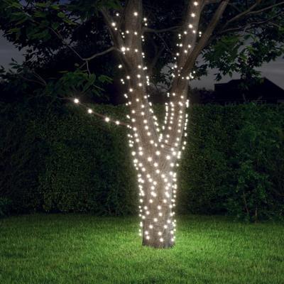 VidaXL Lichtsnoeren 2 st met 2x200 led&apos;s solar binnen/buiten koudwit