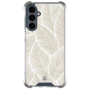 Samsung Galaxy A16 shockproof hoesje - Palmy leaves beige