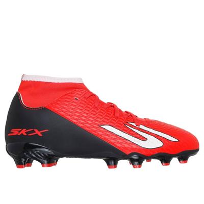 Skechers SKX_2 High Academy Gras Voetbalschoenen (FG) Kids Rood Zwart Wit