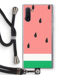 Watermeloen: Samsung Galaxy Note 10 Transparant Hoesje met koord