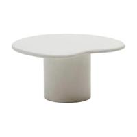 Kave Home Macarella bijzettafel 83x77 cm Wit
