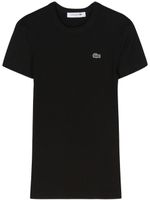 Lacoste t-shirt en coton à logo appliqué - Noir