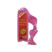 Crepe papier slinger roze 24 meter   -