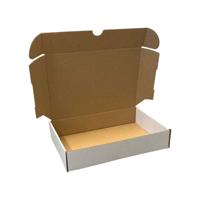 Postdoosjes met klepsluiting enkelgolf 225 x 155 x 45 mm (a5 formaat) wit | 25 stuks