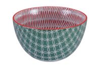 Tokyo Design Studio - Mixed Bowls - Groen/Rode Kom - 12.7 x 7 cm 500ml