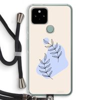 Leaf me if you can: Pixel 5 Transparant Hoesje met koord
