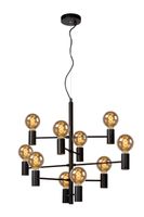 Lucide LEANNE - Hanglamp - Ø 65 cm - 10xE27 - Zwart