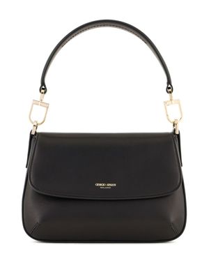 Giorgio Armani sac porté épaule La Prima en cuir - Noir