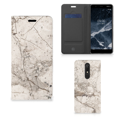 Nokia 5.1 (2018) | Standcase | Marmer Beige