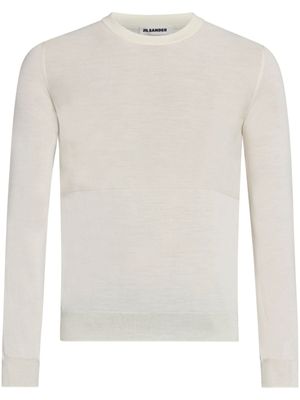 Jil Sander pull en laine vierge à col rond - Tons neutres