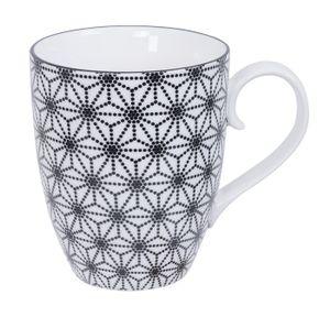 Mok met Sterrenpatroon - Tokyo Design Studio - Nippon Black - 380ml 8.5x10.2cm