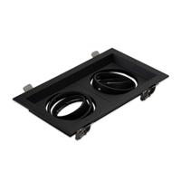 GU10-inbouwarmatuur Casa zwart dubbel