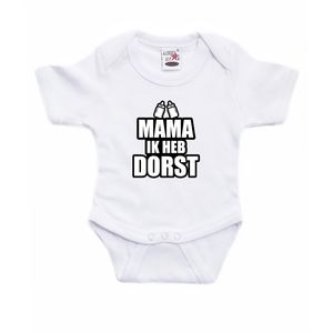 Mama ik heb dorst cadeau baby rompertje wit jongen/meisje