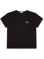 Dolce & Gabbana Kids t-shirt à patch logo - Noir