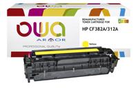 Tonercartridge owa hp cf382a geel