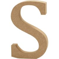Creotime houten letter S 8 cm
