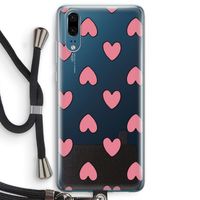 Ondersteboven verliefd: Huawei P20 Transparant Hoesje met koord
