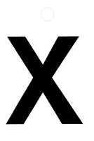 Metafranc Plakletter 35Mm Zwart X - WU0511460 Metafranc Plakletter 35Mm Zwart X - WU0511460