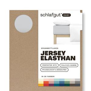 Schlafgut Schlafgut EASY Jersey Elasthan Hoeslaken M - 120x200 - 130x220 511 Grey Light