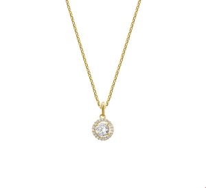 TFT Collier Geelgoud Hanger Zirkonia 1,0 mm x 41+4 cm