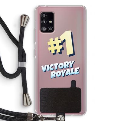 Victory Royale: Samsung Galaxy A51 5G Transparant Hoesje met koord