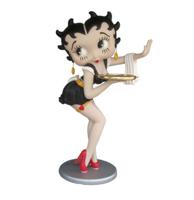 Betty Boop Waitress Statue Black Dress 3ft