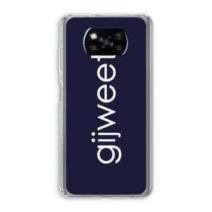 Gijweet: Xiaomi Poco X3 NFC Transparant Hoesje
