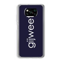 Gijweet: Xiaomi Poco X3 NFC Transparant Hoesje
