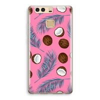 Kokosnoot roze: Huawei P9 Transparant Hoesje