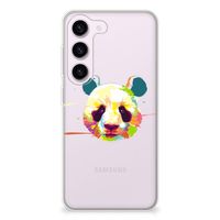 Samsung Galaxy S23 Telefoonhoesje met Naam Panda Color - thumbnail
