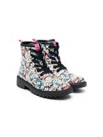 Geox Kids bottines Casey à imprimé graphique - Blanc