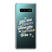 Right Place: Samsung Galaxy S10 Plus Transparant Hoesje