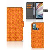 Motorola Moto G60 | Telefoon Hoesje | Batik Oranje