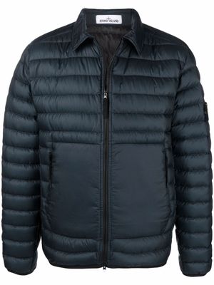 Stone Island doudoune à motif Compass - Bleu