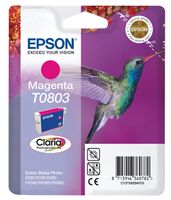 Epson Hummingbird Singlepack Magenta T0803 Claria Photographic Ink - thumbnail