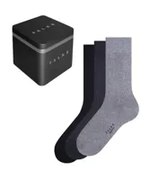 FALKE 3-paar heren sokken - Happy Box Cadeau - Katoenen heren kousen - Cadeauverpakking - Multipack