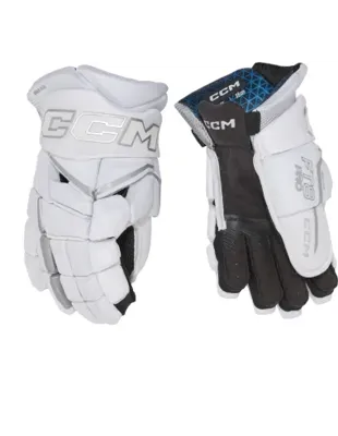 Ccm Hg Jetspeed Ft8 Pro White Ijshockey Handschoenen Zwart / Wit (junior) 12.0" Wit / Zilver