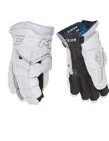 Ccm Hg Jetspeed Ft8 Pro White Ijshockey Handschoenen Zwart / Wit (junior) 12.0" Wit / Zilver