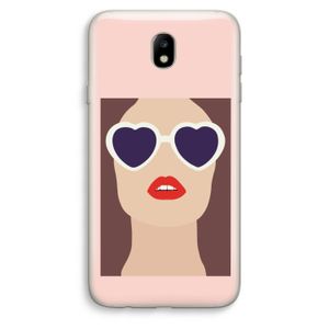 Red lips: Samsung Galaxy J7 (2017) Transparant Hoesje