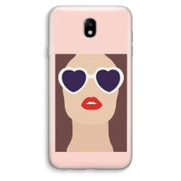 Red lips: Samsung Galaxy J7 (2017) Transparant Hoesje